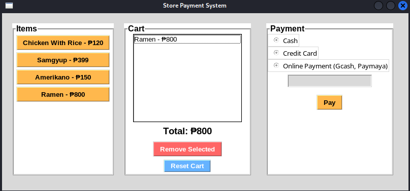Store Payment System